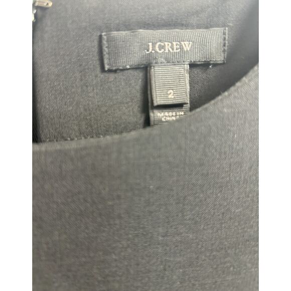 J. Crew Black Peplum Cap Sleeve Dress Size 2 Pre-owned‎ - Picture 4 of 4